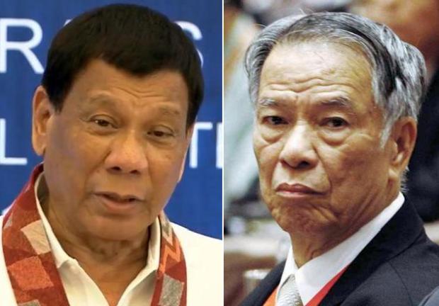 Rodrigo Duterte and Lucio Tan - composite